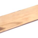 polished bronze large letter plate cover