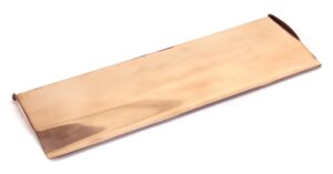 polished bronze large letter plate cover