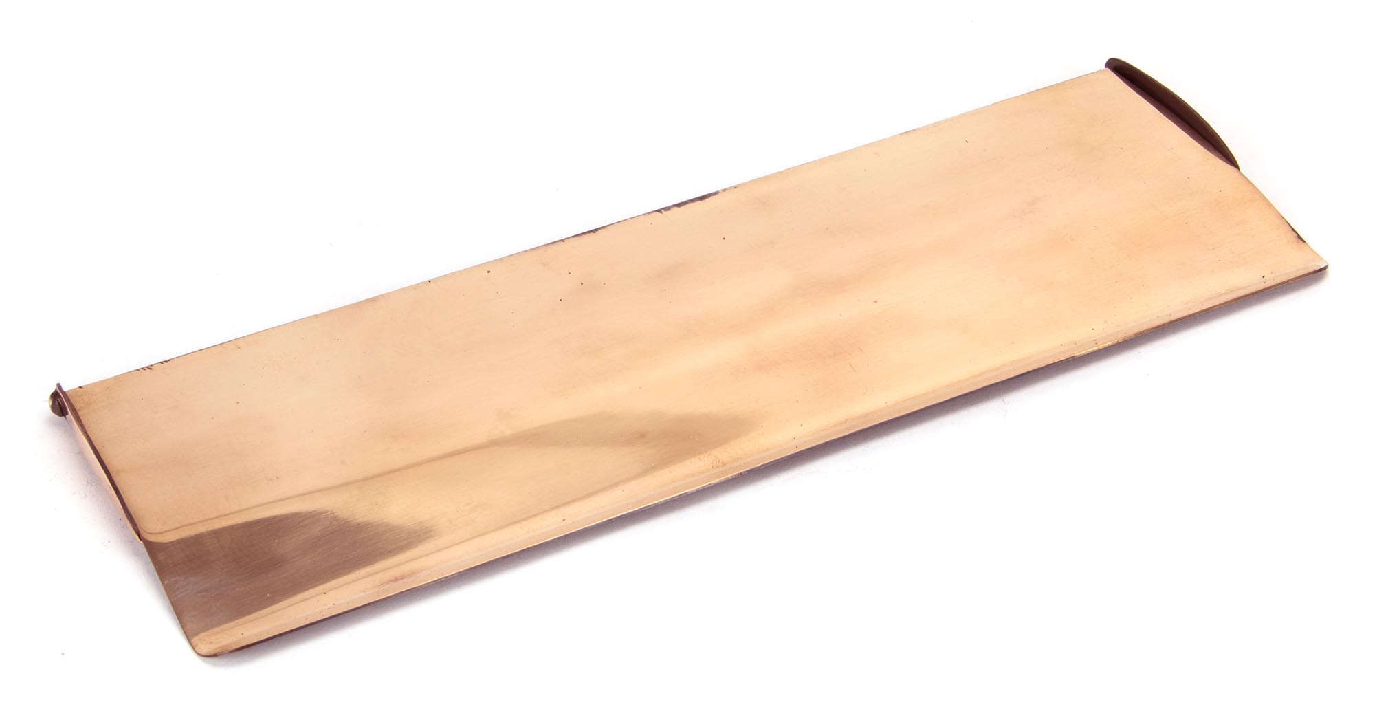 polished bronze large letter plate cover