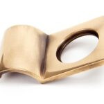 polished bronze rim cylinder pull