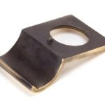 polished bronze rim cylinder pull