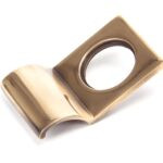 polished bronze rim cylinder pull