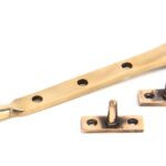 polished bronze 8" reeded stay