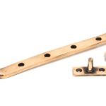 polished bronze 10" reeded stay