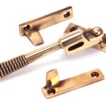 polished bronze night vent locking reeded fastener