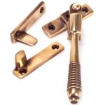 polished bronze night vent locking reeded fastener