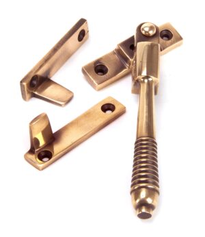 polished bronze night vent locking reeded fastener