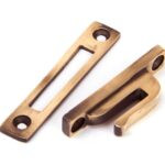 polished bronze locking reeded fastener