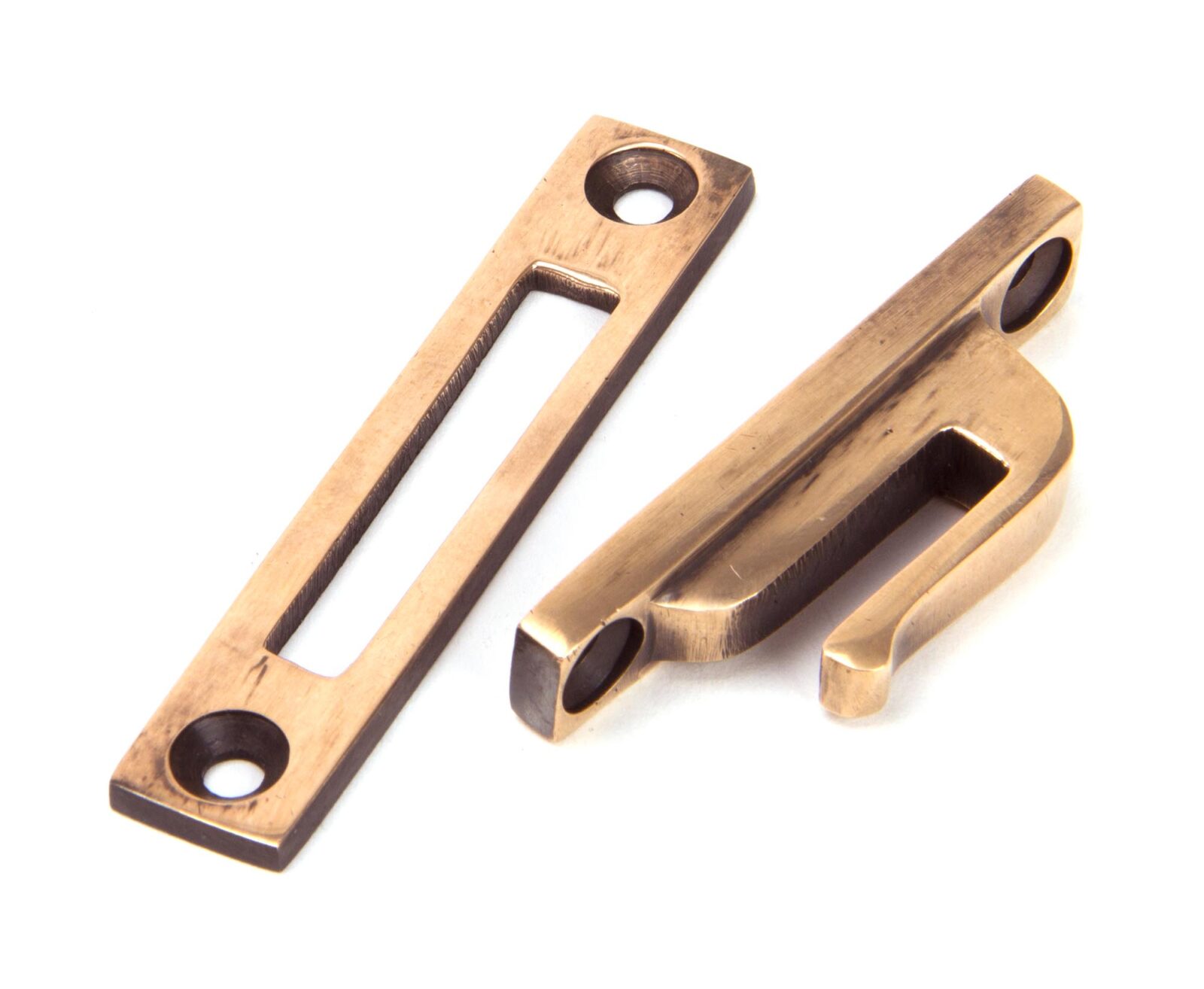 polished bronze locking newbury fastener