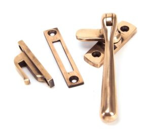 polished bronze locking newbury fastener