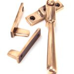 polished bronze night vent locking newbury fastener