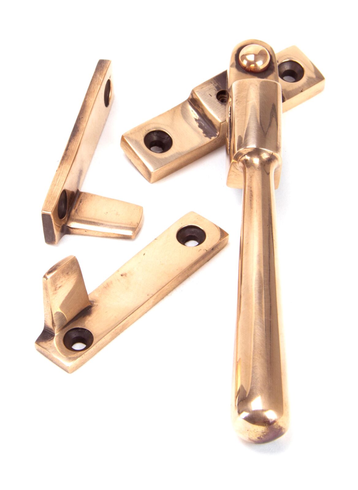 polished bronze night vent locking newbury fastener
