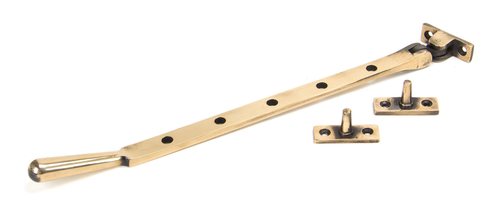 polished bronze 12" newbury stay