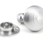 satin chrome heavy beehive mortice/rim knob set