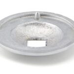 satin chrome round centre door knob