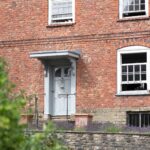 satin chrome round centre door knob