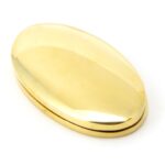 polished brass oval escutcheon & cover