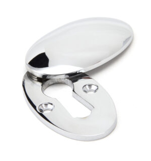 polished chrome oval escutcheon & cover
