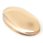polished bronze oval escutcheon & cover