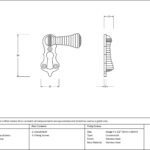 satin chrome beehive escutcheon