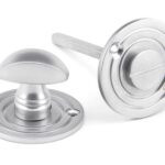 satin chrome round bathroom thumbturn