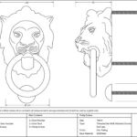 polished chrome lion head door knocker