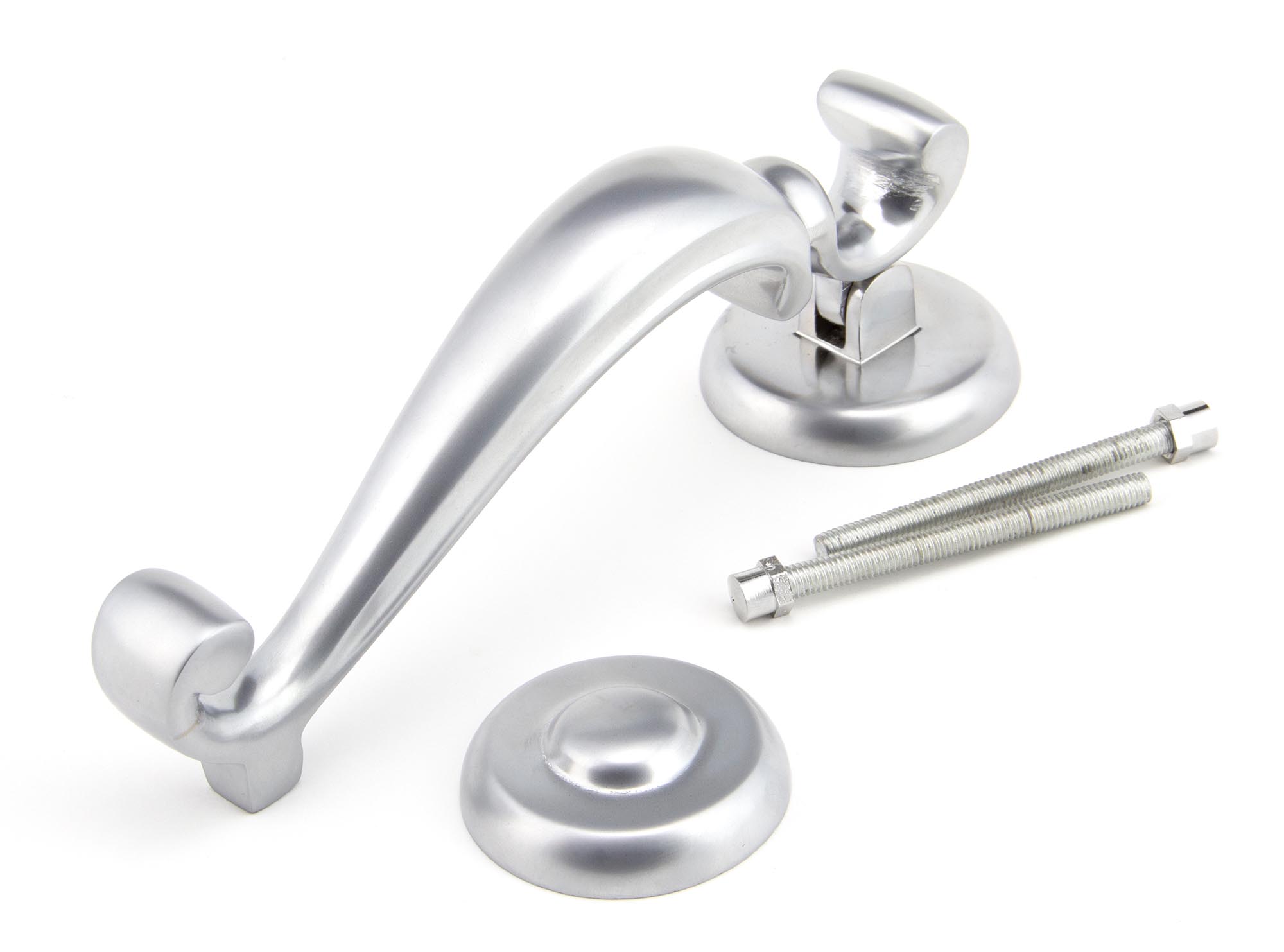 satin chrome doctors door knocker
