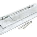 satin chrome large letter plate