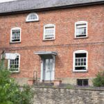 satin chrome large letter plate