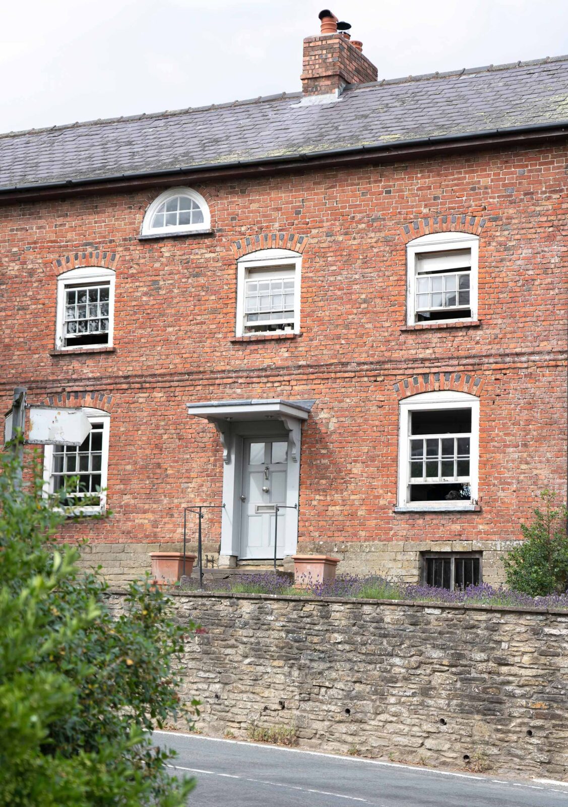 satin chrome large letter plate