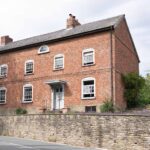 satin chrome large letter plate