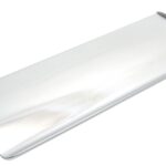 satin chrome large letter plate cover