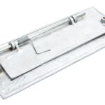 satin chrome small letter plate