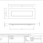 satin chrome small letter plate