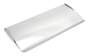 satin chrome small letter plate cover