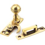 aged brass prestbury sash hook fastener