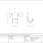 aged brass sash lift