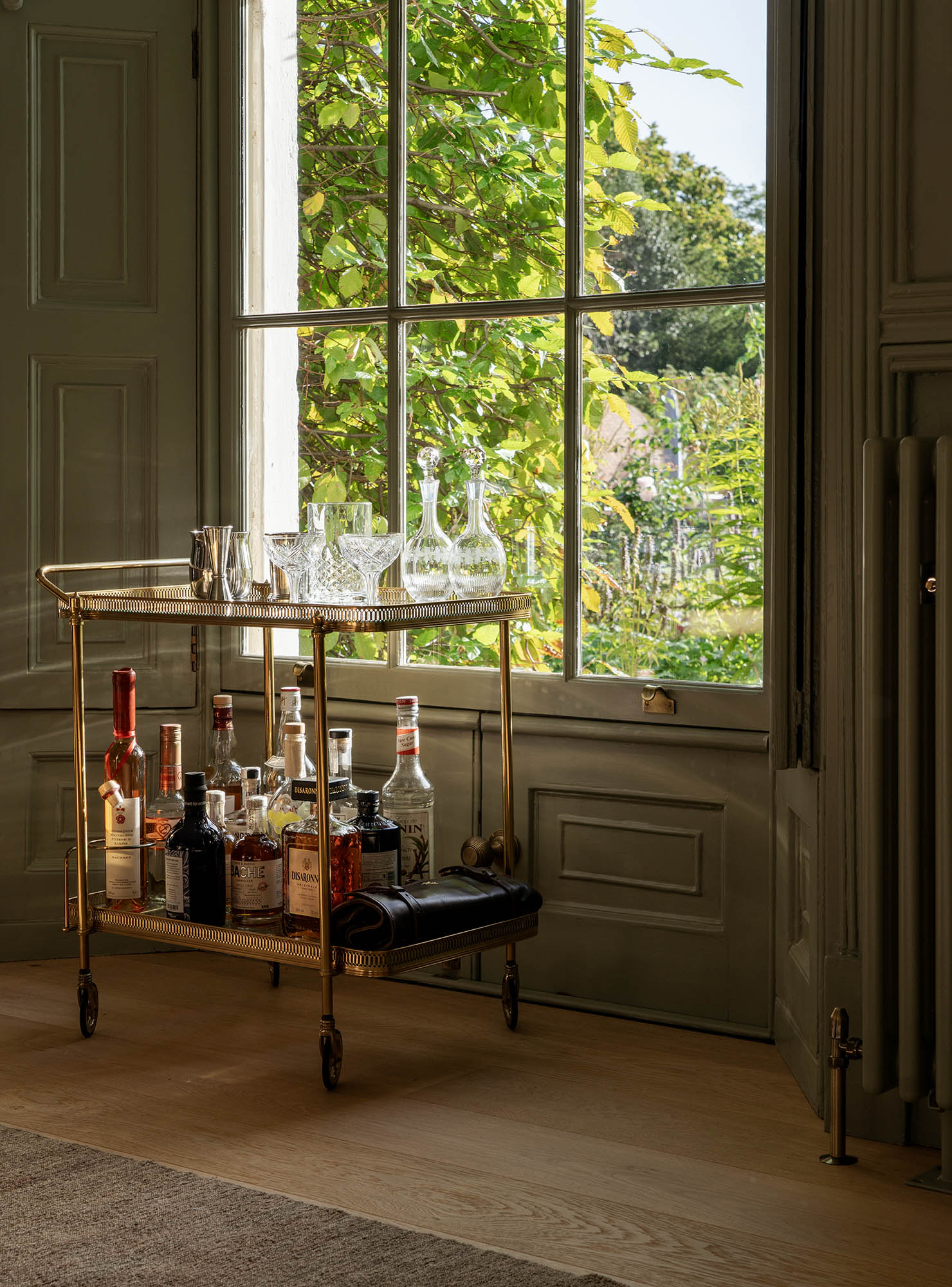 aged brass sash lift