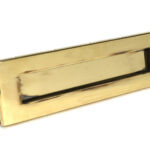 aged brass traditional letterbox