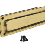 aged brass traditional letterbox