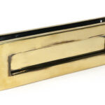 aged brass traditional letterbox