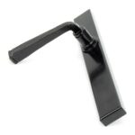 black avon slimline lever latch set