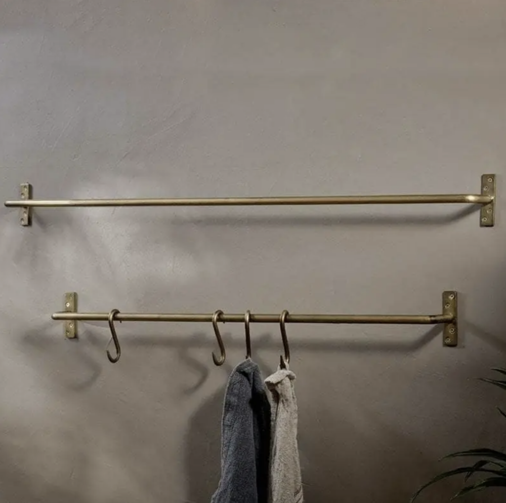 brass hookrail lrg sml