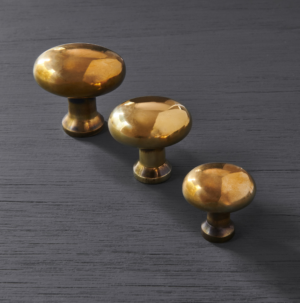 moore cabinet knob aged brass