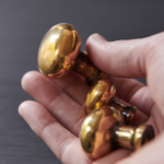 moore cabinet knob aged brass