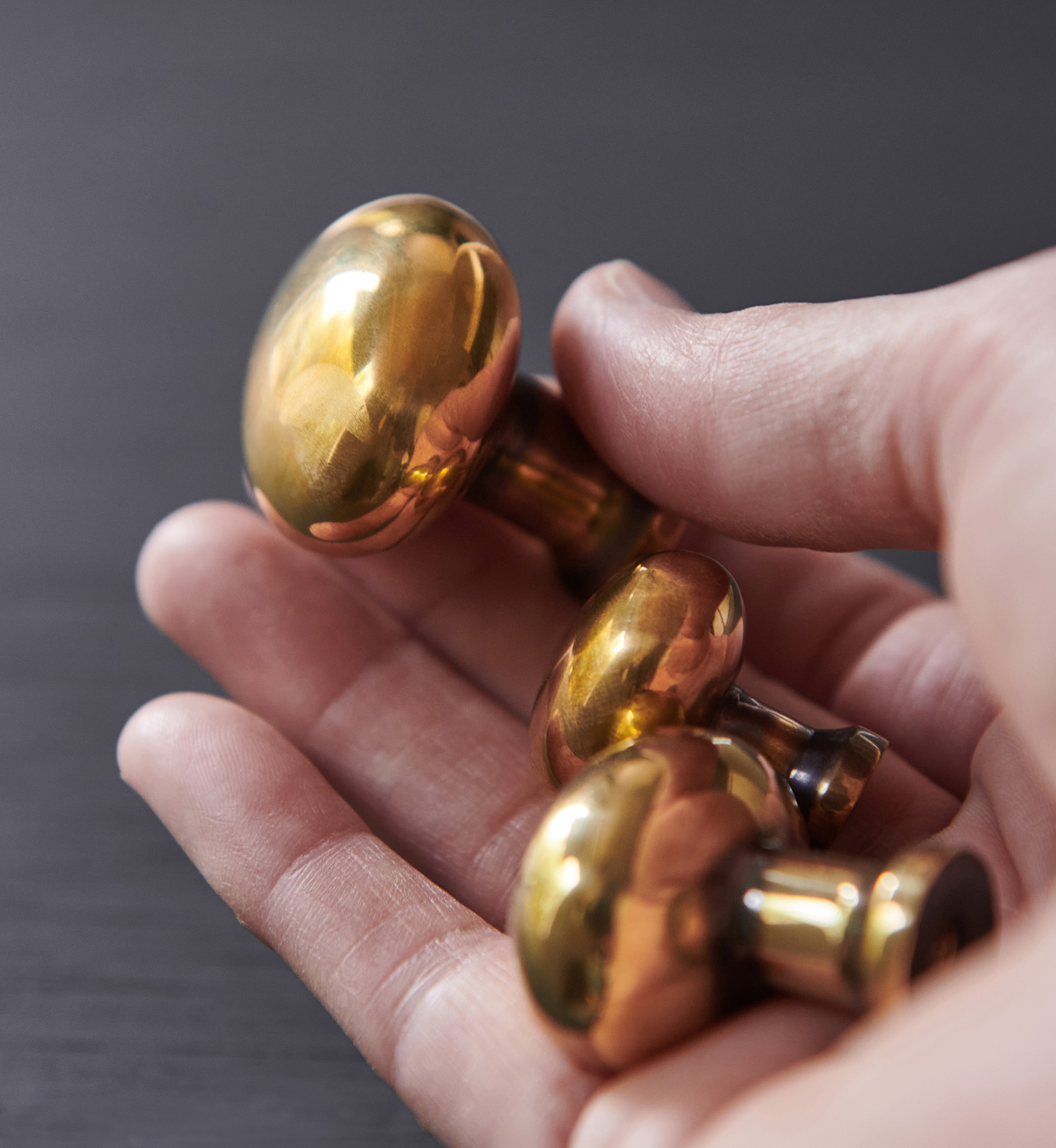 moore cabinet knob aged brass