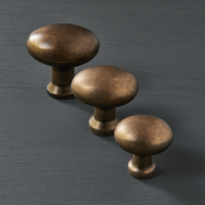 moore cabinet knob burnished brass