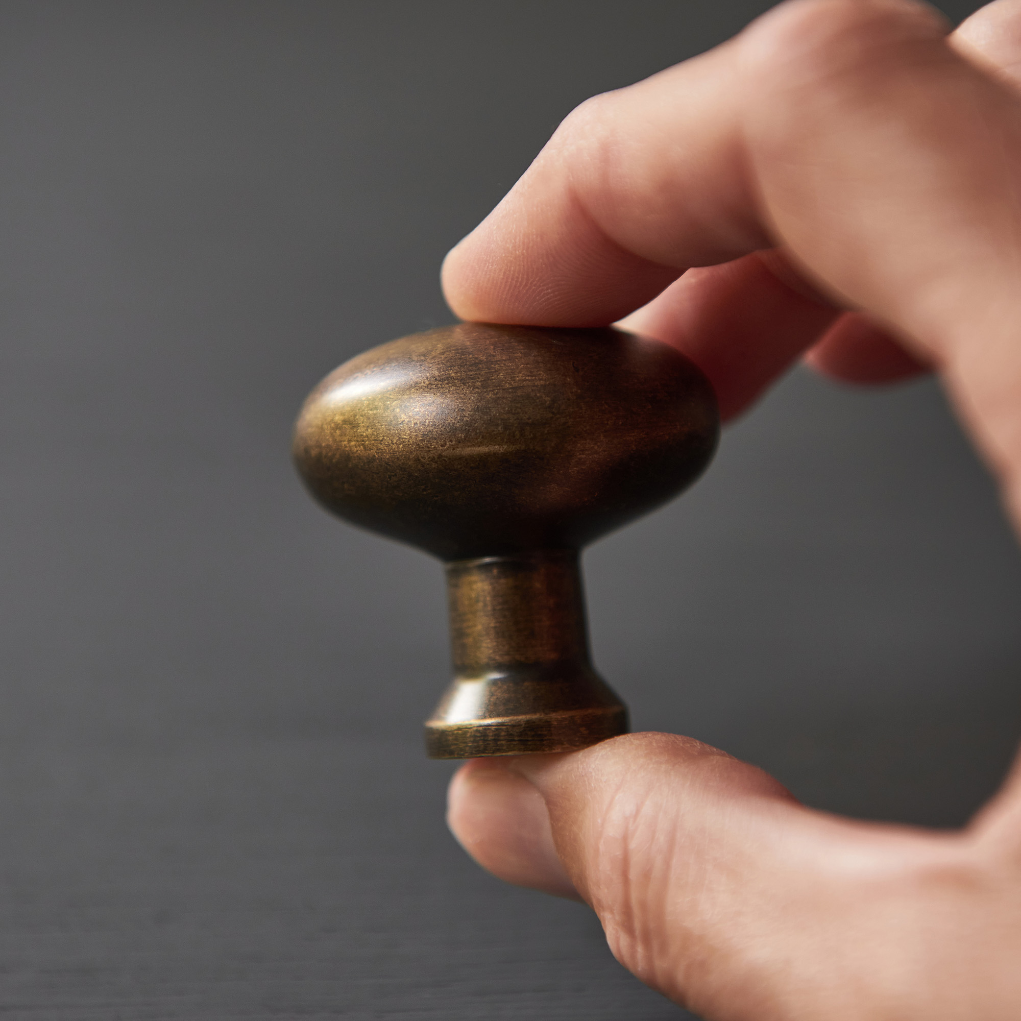 moore cabinet knob burnished brass