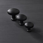 moore cabinet knob matt black