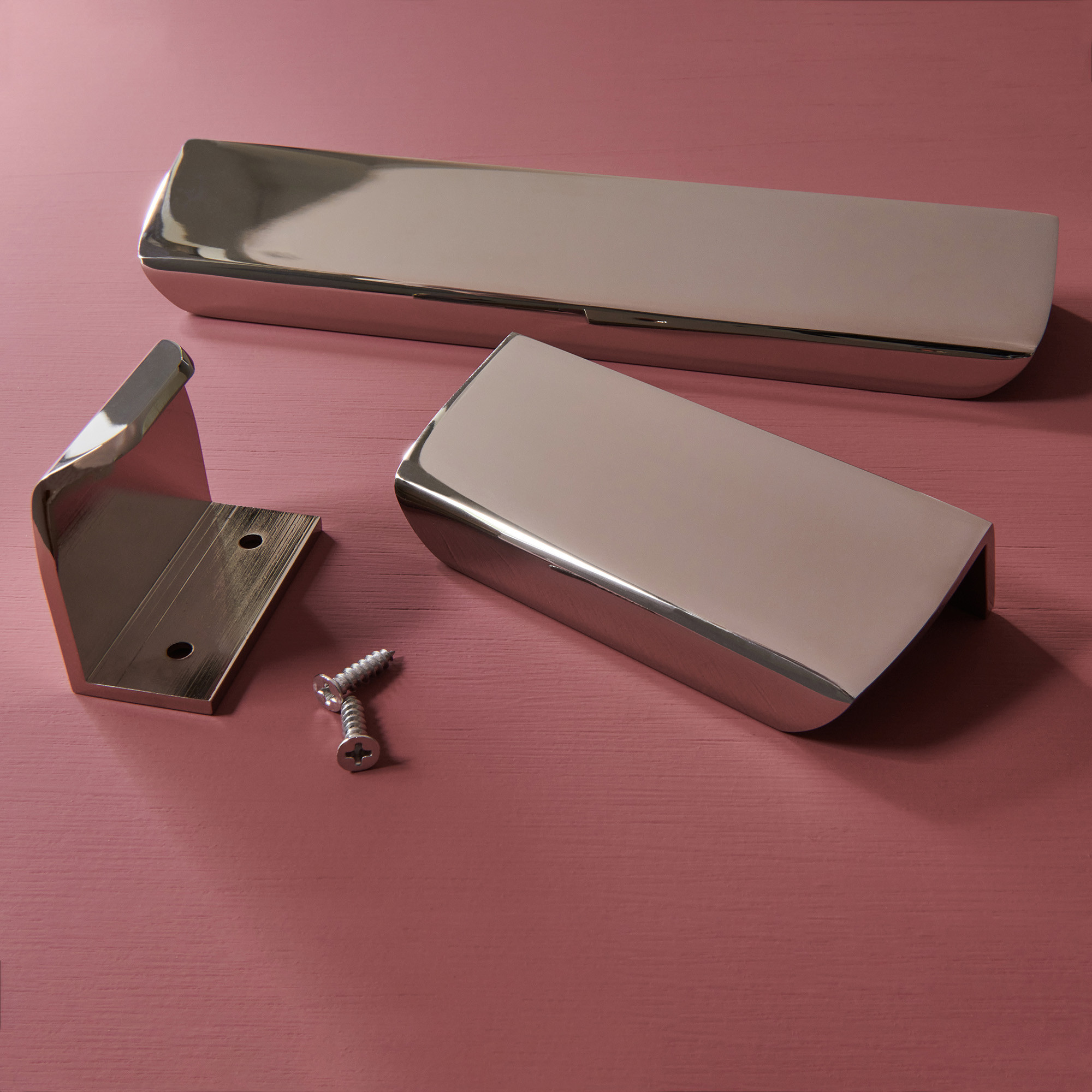 moore edge pull polished nickel